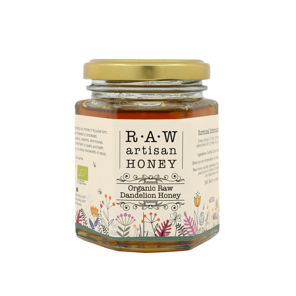 Organic Raw Dandelion Honey