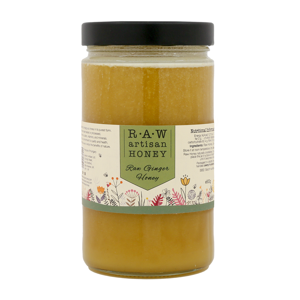 Ginger Infused Raw Honey