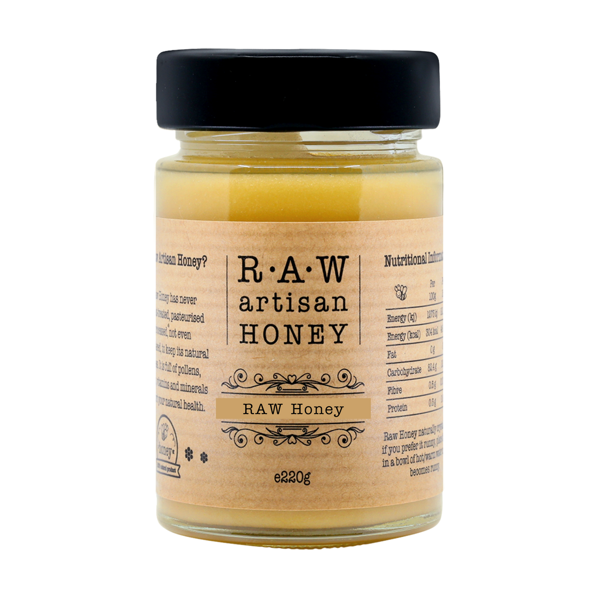 Raw Honey with Bee Pollen 100 Natural Pure Honey Raw